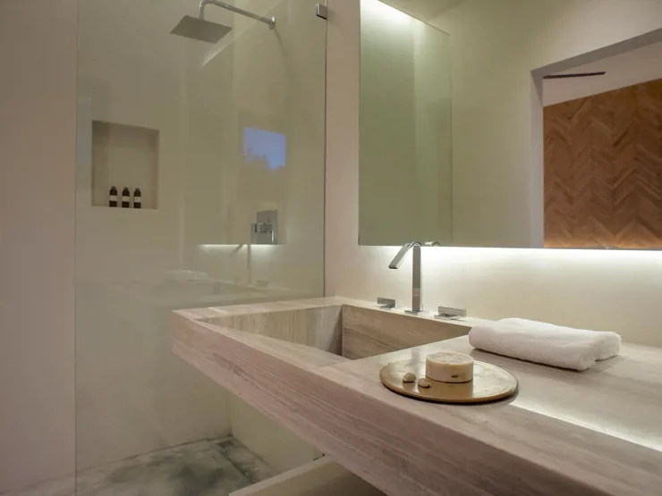 Hotel Amapa Bathroom in Puerto Vallarta