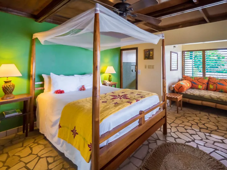 Rockhouse Hotel Bed on Jamaica